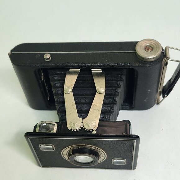 Eastman Kodak Vintage Jiffy Six 20 Folding Camera Twindar Lens - Picture 4 of 9